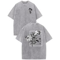 Camiseta japonesa Hiehiety com estampa masculina Harajuku Rose XL Camiseta japonesa Hiehiety com estampa masculina Harajuku Rose XL
