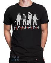 Camiseta Jason Freddy Krueger Friends Filme Camisa Geek