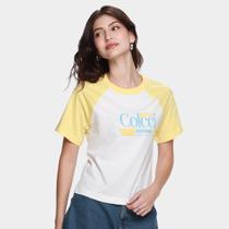 Camiseta Jeans Colcci Casual Feminina Camiseta Jeans Colcci Casual Feminina