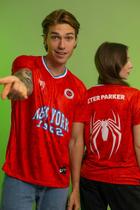 Camiseta Jersey Homem Aranha Peter Parker