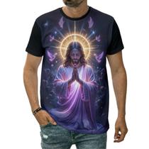 Camiseta Jesus Cristo Fé Poder Glória Esperança Amor Deus