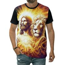 Camiseta Jesus Cristo Leão De Judá Bandeira Do Brasil Mestre Camiseta Jesus Cristo Leão De Judá Bandeira Do Brasil Mestre
