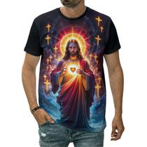 Camiseta Jesus Cristo Rei Senhor Redentor Luz Graça Amor