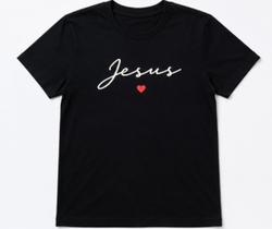 Camiseta Jesus Feminina Estampa Cristã Minimalista
