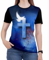 Camiseta Jesus gospel evangélica Feminina Roupas Infantil E6