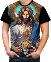 Camiseta Jesus Leão da Tribo de Judá Gospel Anime Class 1