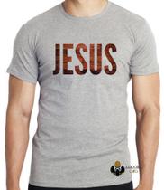 Camiseta Jesus madeira Blusa criança infantil juvenil adulto camisa tamanhos