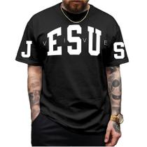 Camiseta Jesus Vive Diverse Manfinity Camisa 100% Algodão