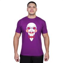 Camiseta Jigsaw Jogos Mortais Adulto Algodão Reforçado