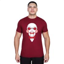 Camiseta Jigsaw Jogos Mortais Adulto Algodão Reforçado