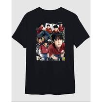 Camiseta Jin BTS 100% Algodão Malha Premium Estampa Kpop Alta Qualidade