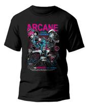 Camiseta Jinx Vi Caitlyn Lol Arcane V03 Camisa Algodão