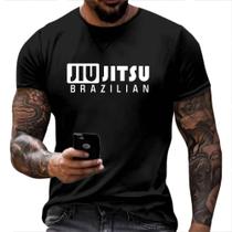 Camiseta Jiu Jitsu Brazil Luta Treino 100% Algodão Premium Fio 30 1 - Envio Imediato