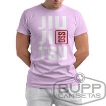 Camiseta Jiu Jitsu Camisa Masculina Jiujitsu Bjj Vale Tudo Artes Marciais MMA 100% Algodão