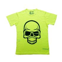 Camiseta Jiu Jitsu Kvra Full Skull Amarela