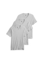 Camiseta Jockey Classic com decote em V para homens cinza Heather L pacote com 3