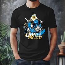 Camiseta Jogador Lionel Messi 100% Algodao Argentina