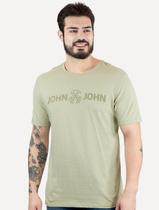 Camiseta John John Masculina JJ Basic Logo Rusty Verde Claro