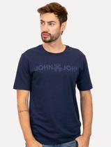 Camiseta John John Masculina JJ Logo Azul