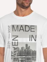 Camiseta John John Masculina Regular City Branca