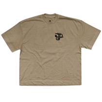 Camiseta John Roger Boxy Lavado Puff Marrom Tamanho:GGCor:Marrom