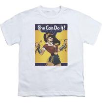 Camiseta Jovem Maravilha da Liga da Justiça da América Camiseta Jovem Maravilha da Liga da Justiça da América