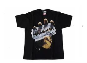 Camiseta Judas Priest British Steel Blusa Adulto Banda de Rock Ln90 BM