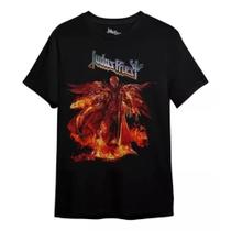 Camiseta Judas Priest Consulado do Rock 100 Algodão Estampa Oficial e Conforto para Fãs de Heavy Metal Camiseta Judas Priest Consulado do Rock 100 Algodão Estampa Oficial e Conforto para Fãs de Heavy Metal