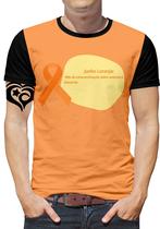 Camiseta Junho Laranja Masculina Blusa Balão