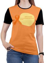 Camiseta Junho Laranja PLUS SIZE Feminina Blusa Balão