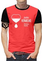 Camiseta Junho Vermelho Masculina Blusa