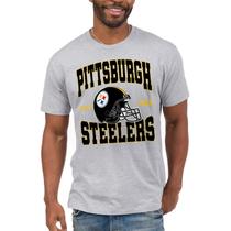 Camiseta Junk Food Clothing x NFL Pittsburgh Steelers - Design de Capacete