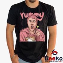 Camiseta Justin Bieber 100% Algodão Yummy Geeko