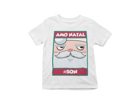 Camiseta Juvenil Amo Natal SQN Branca Camiseta Juvenil Amo Natal SQN Branca