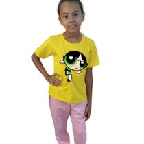 Camiseta Juvenil as meninas super poderosa Florzinha