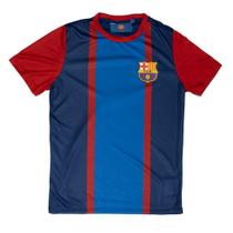 Camiseta Juvenil Balboa Barcelona Estampada Azul/vermelho