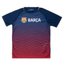 Camiseta Juvenil Balboa Barcelona Estampada Marinho/Vermelho