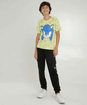 Camiseta Juvenil Estampada Sonic Tam 10 a 16-82473