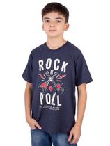 Camiseta Juvenil Guitarra Power Marinho Indigo Camiseta Juvenil Guitarra Power Marinho Indigo