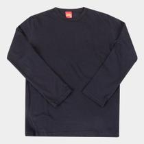 Camiseta Juvenil Kyly Manga Longa Básica Masculina