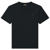 Camiseta Juvenil Lemon em Algodão Lisa na cor Preta