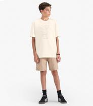 Camiseta Juvenil Masculina em Meia Malha Minty Bege Camiseta Juvenil Masculina em Meia Malha Minty Bege