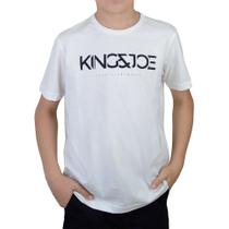 Camiseta Juvenil Masculina King&Joe MC Estampada Off White Camiseta Juvenil Masculina King&Joe MC Estampada Off White