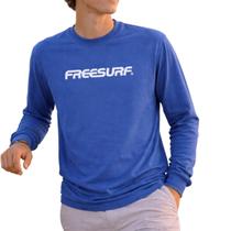 Camiseta Juvenil Menino Freesurf ML Script Azul - 130403 Camiseta Juvenil Menino Freesurf ML Script Azul - 130403