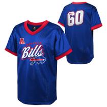 Camiseta Juvenil Outerstuff NFL Buffalo Bills Mesh Azul Camiseta Juvenil Outerstuff NFL Buffalo Bills Mesh Azul