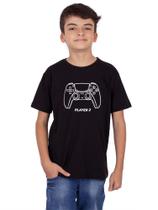 Camiseta Juvenil Player 2 PS - Preta Camiseta Juvenil Player 2 PS - Preta