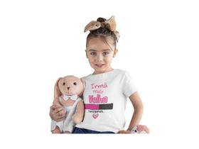 Camiseta Juvenil Promovida a Irmã Mais Velha Carregando Branca - Del France