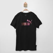 Camiseta Juvenil Puma Essentials Nova Shine Logo Tee Menina
