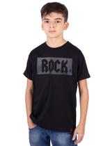 Camiseta Juvenil Rock Preta - Art Rock