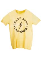 Camiseta Juvenil Surf Amarela Mini Us